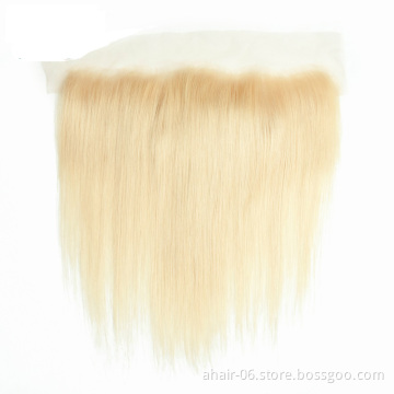 wholesale bangs lace closure 13x4 lace frontal indian 613 straight human hair